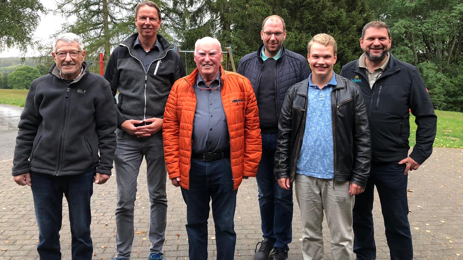 v.l.n.r.: Hartmut Thier, Markus Simon, Helmut Hausmann, Jan-Wilhelm Pohlmann, Karl Klebig und Marko Lambion