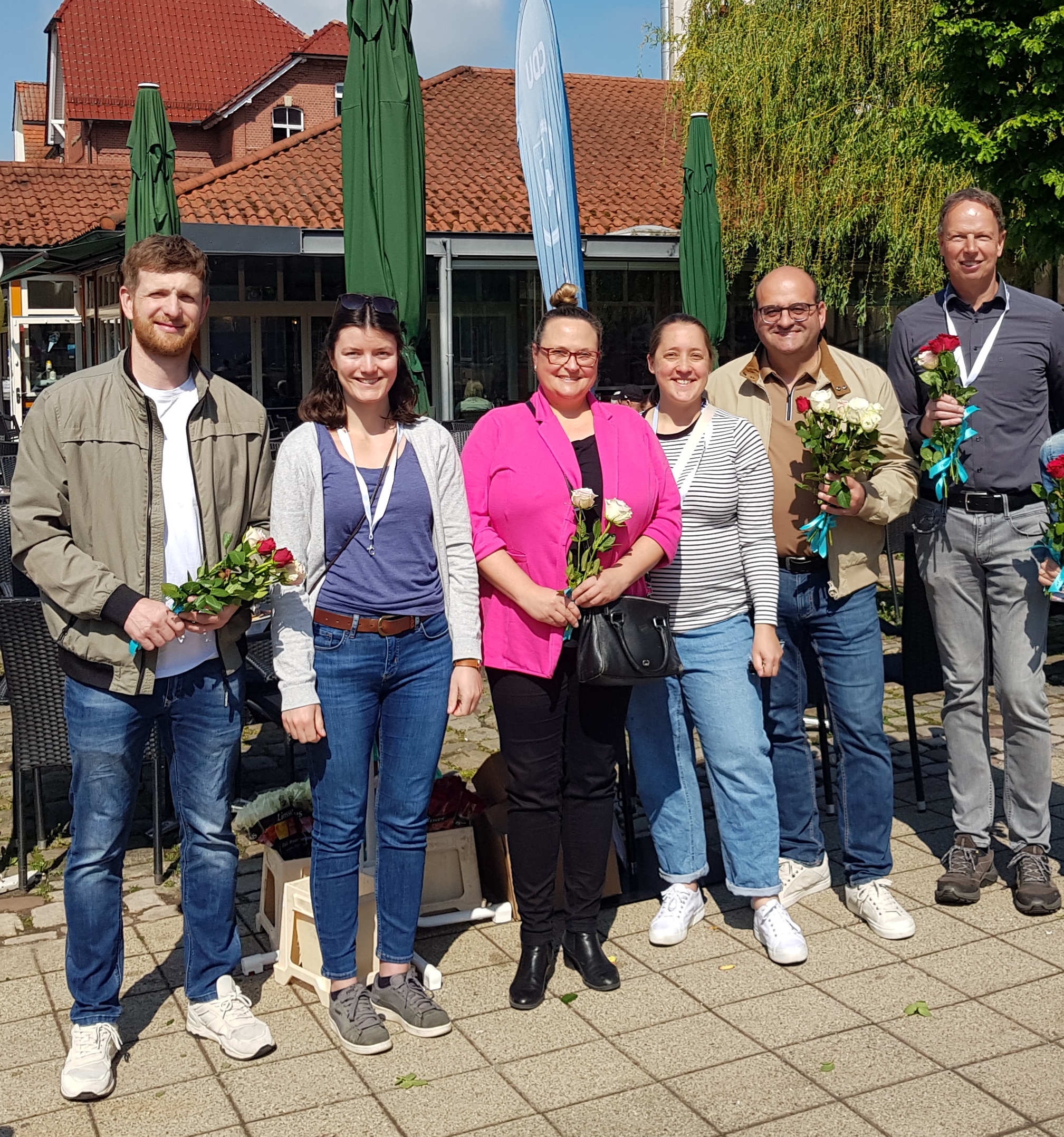 CDU Bad Arolsen verteilt Rosen f�r den Muttertag am 10.05.2026